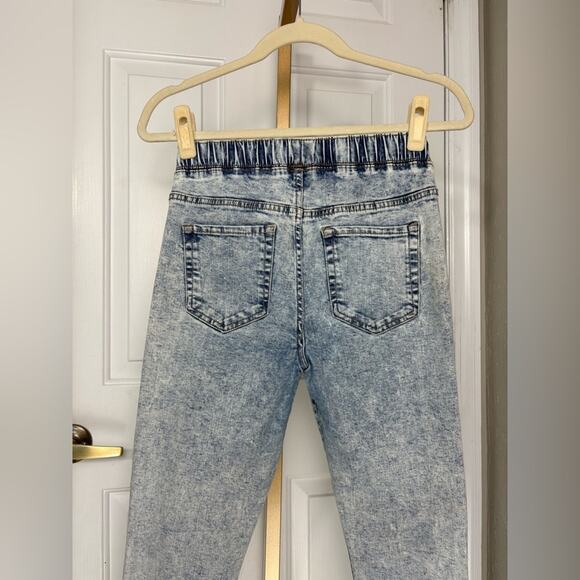 Regeneration Light Wash Pull On Drawstring Jeans High Rise Waist Pants size S - Picture 5 of 6